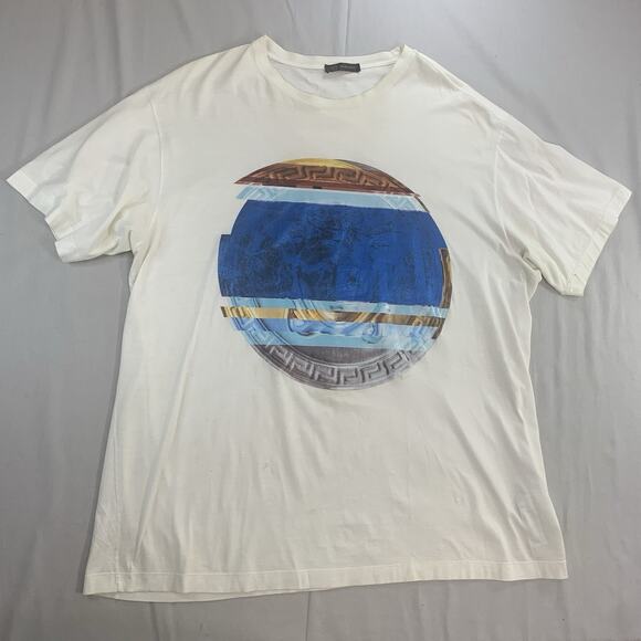 Versace Big Medusa Logo T-Shirt White Size XXL (Sold) - Picture 1 of 16
